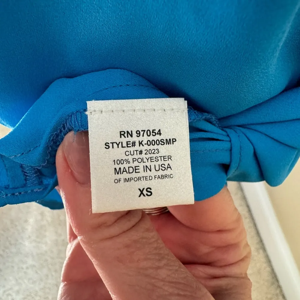 NWT High Neck Shift Cocktail Dress in Blue - Image 5