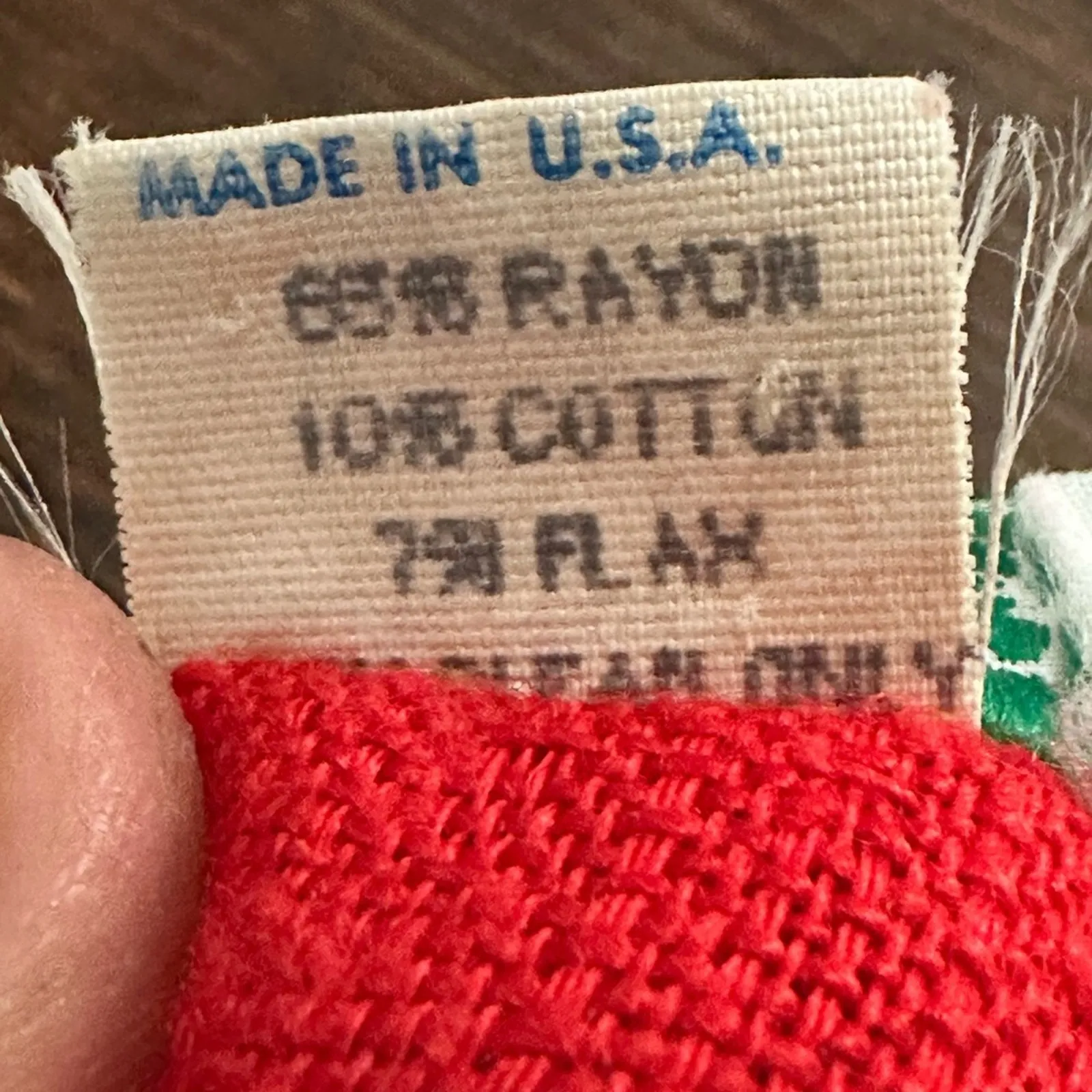 Vintage 80’s Willow Ridge Cherry Red Summer Blazer Size M - Image 5