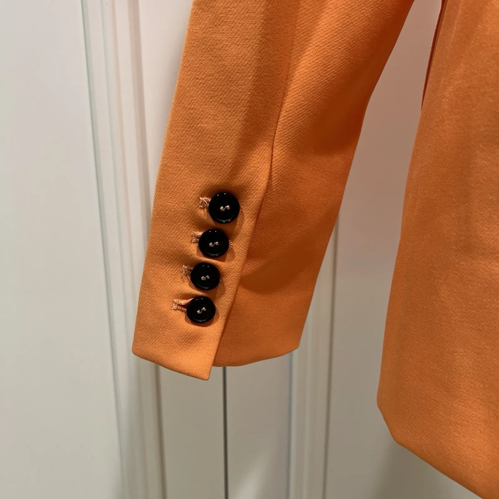 Walter Baker Women's Orange 2 Button Blazer Vibrant Modern Fall‎ - Image 6