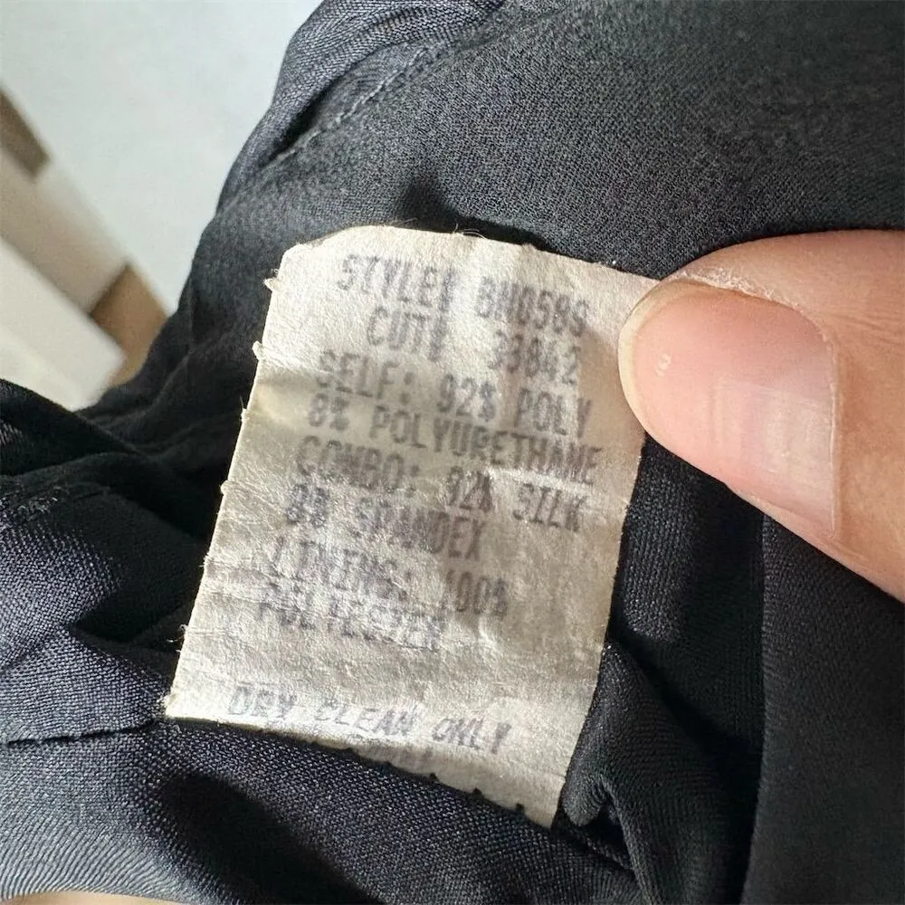 Nicole Miller Women's Black Sheath Dress Size 2 Above Knee Length Formal - Image 8