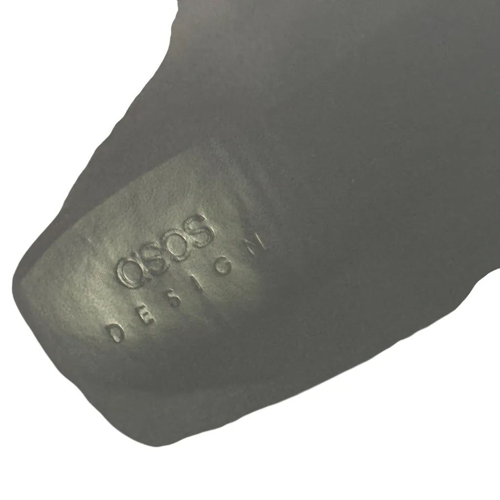 ASOS DESIGN Cupid Pink Metallic Contrast Western Knee Heeled Boot Size 8 - Image 14