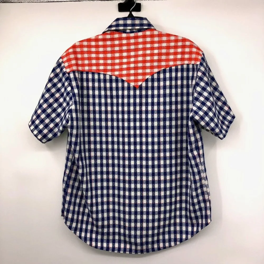 Vintage Handmade Square Dance Outfit Matching Mens Womens Used 3 Piece Red - Image 8