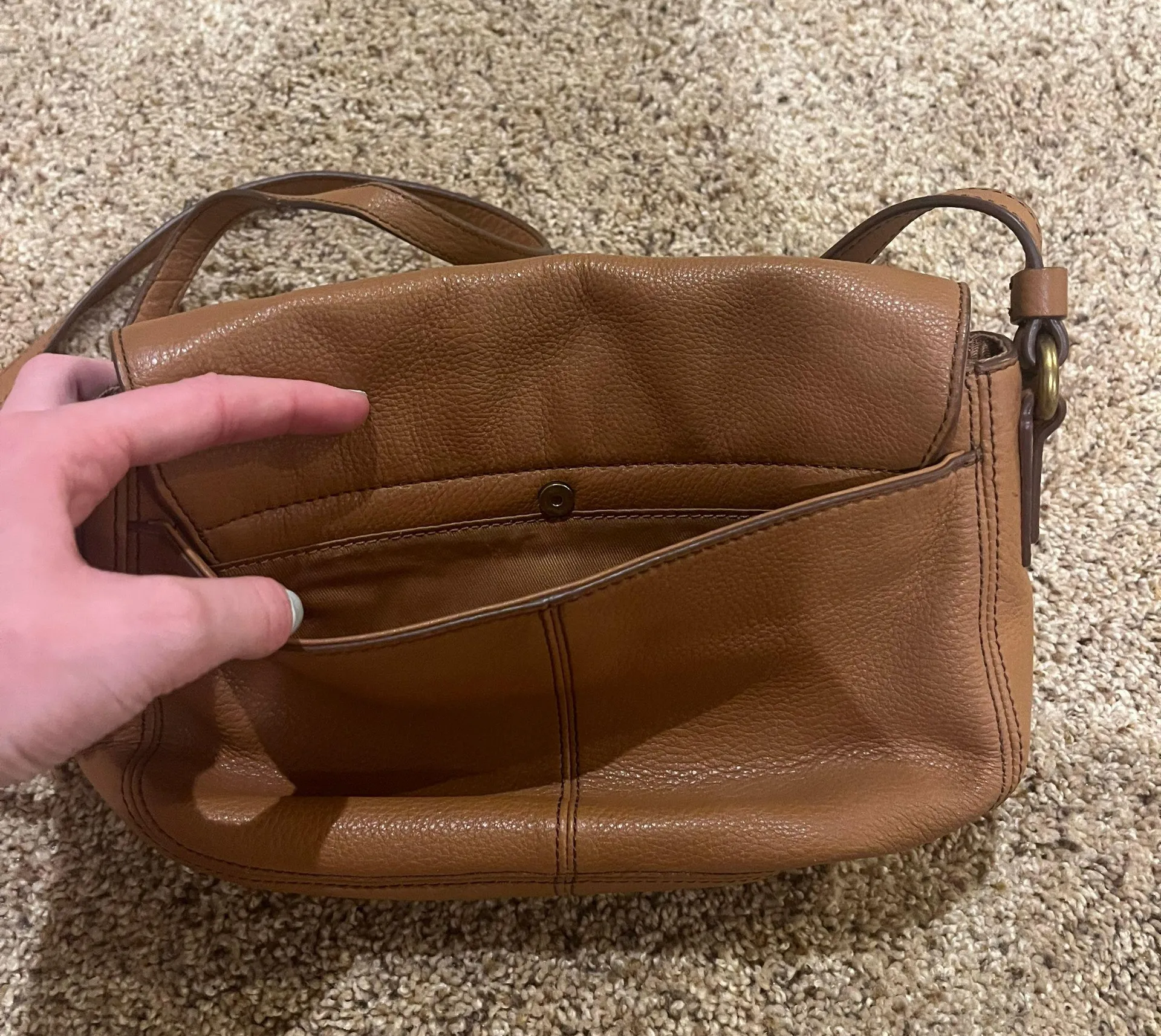 Fossil Tan  Crossbody. - Image 2