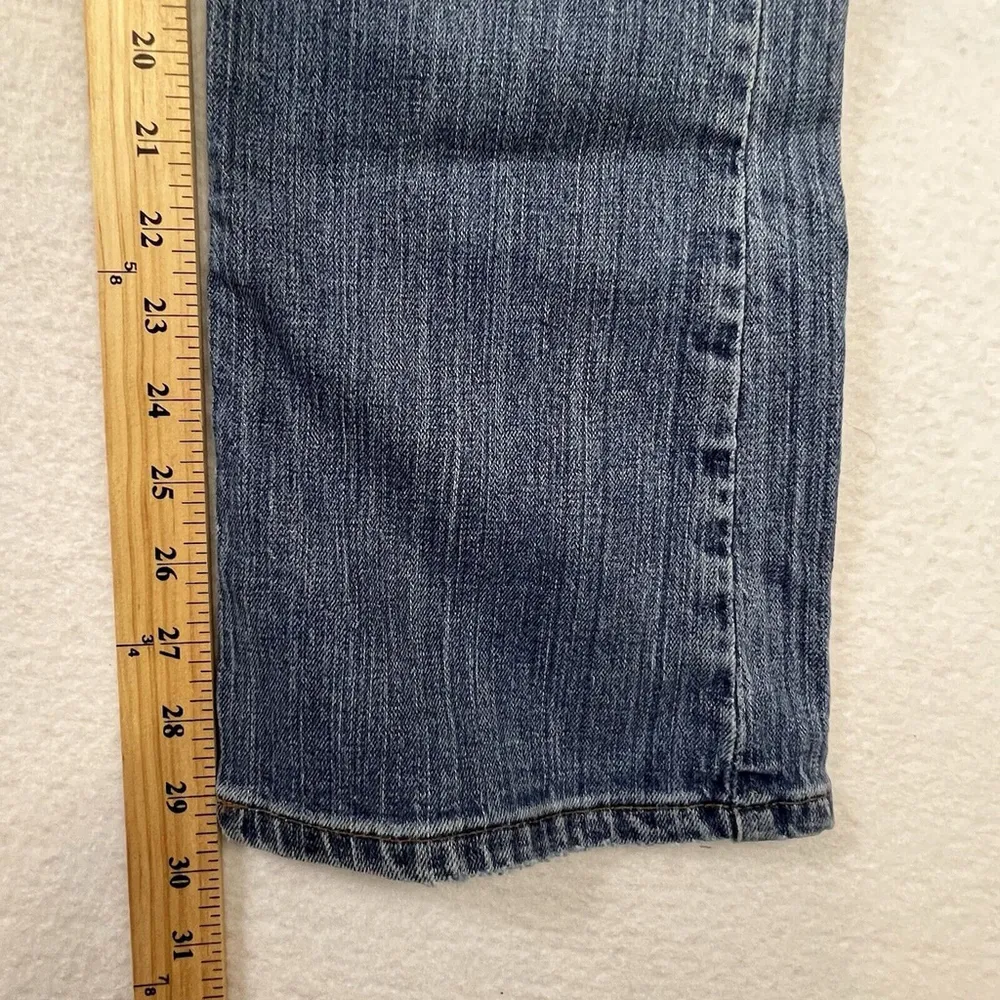 Carhartt Jeans Women's Size 6x30 Blue Boot Cut Traditional Fit Stretch Mid Wash - Image 9
