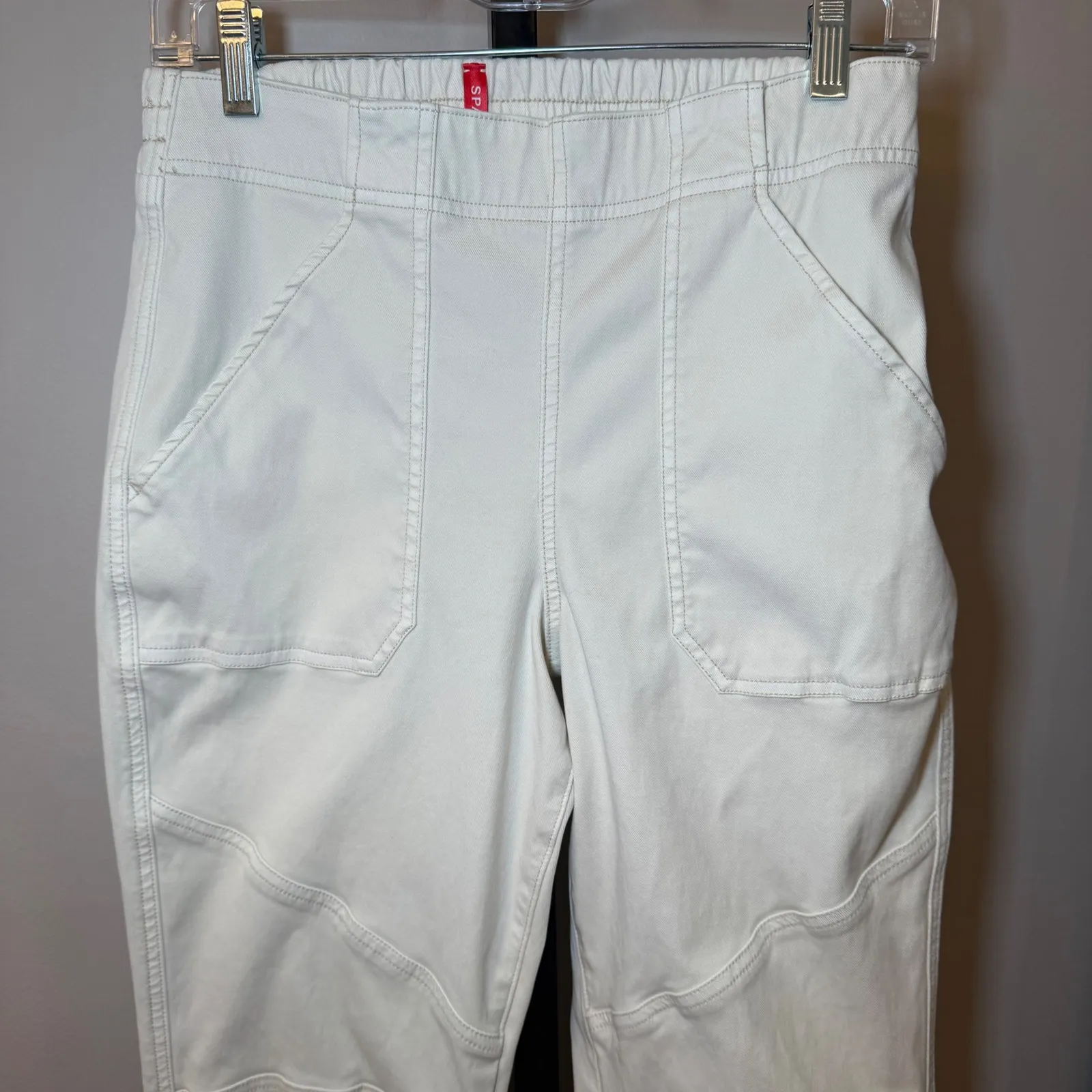 Spanx Stretch Twill‎ Jogger Cream Ivory Size Medium - Image 3