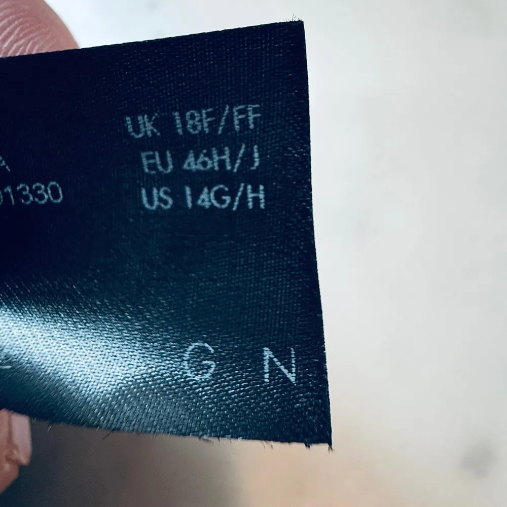 ASOS DESIGN Black Padded Underwire One Piece Swimsuit 14G/H Size 14 - Image 5