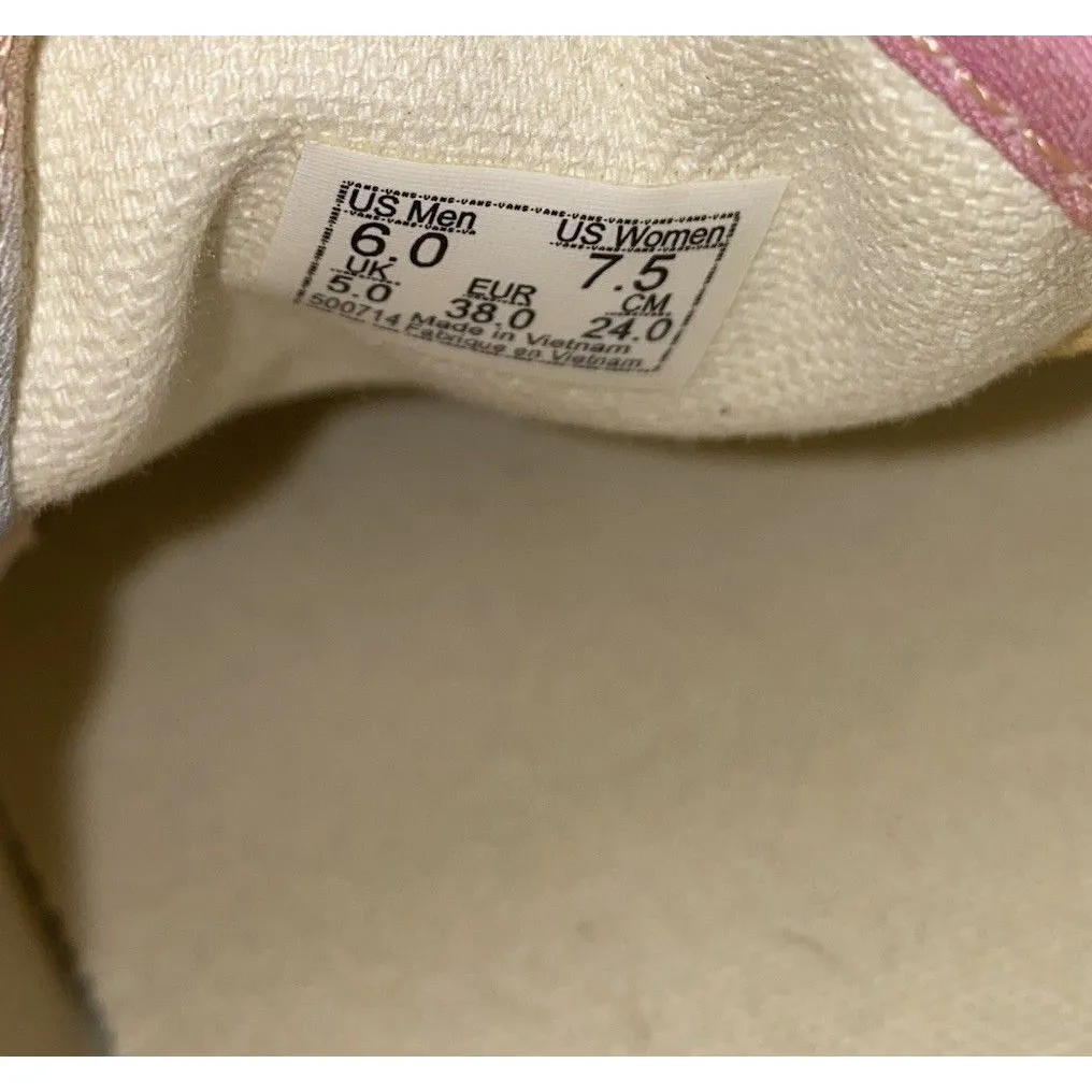 Vans Ombre Sunrise Vans Off the Wall Slip On Skate Shoes UNISEX SIZE M6 W7.5 - Image 6