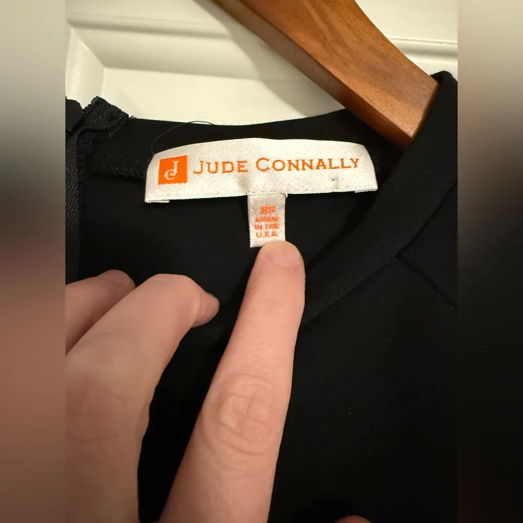 Jude Connally Monique Sheath Dress Fitted Ponte Knit Black Women XS - Image 4