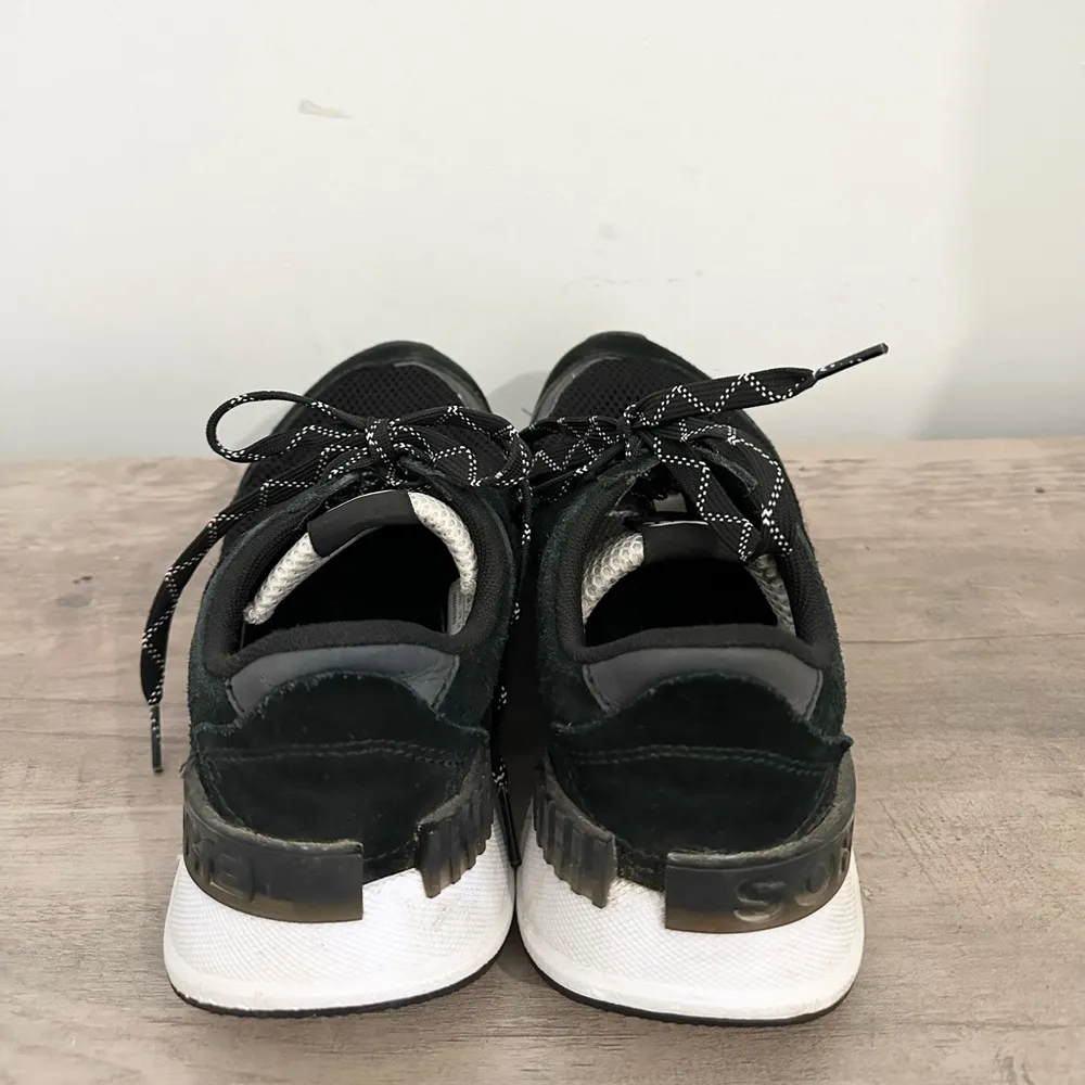 Sorel Kinetic Lite Lace Sneakers Black/White Shoes NL3516-010 Women’s Size 9 - Image 2