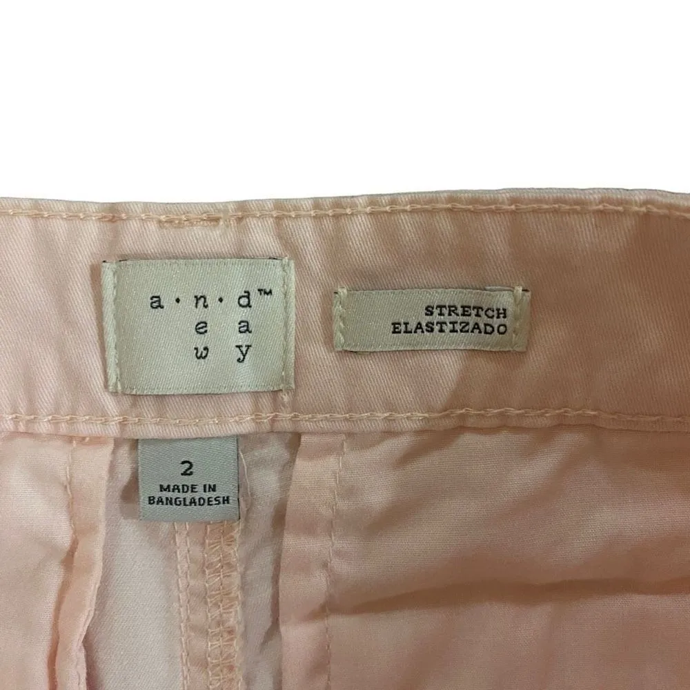 A New Day light pink shorts size 2 stretch Elastizado - Image 2