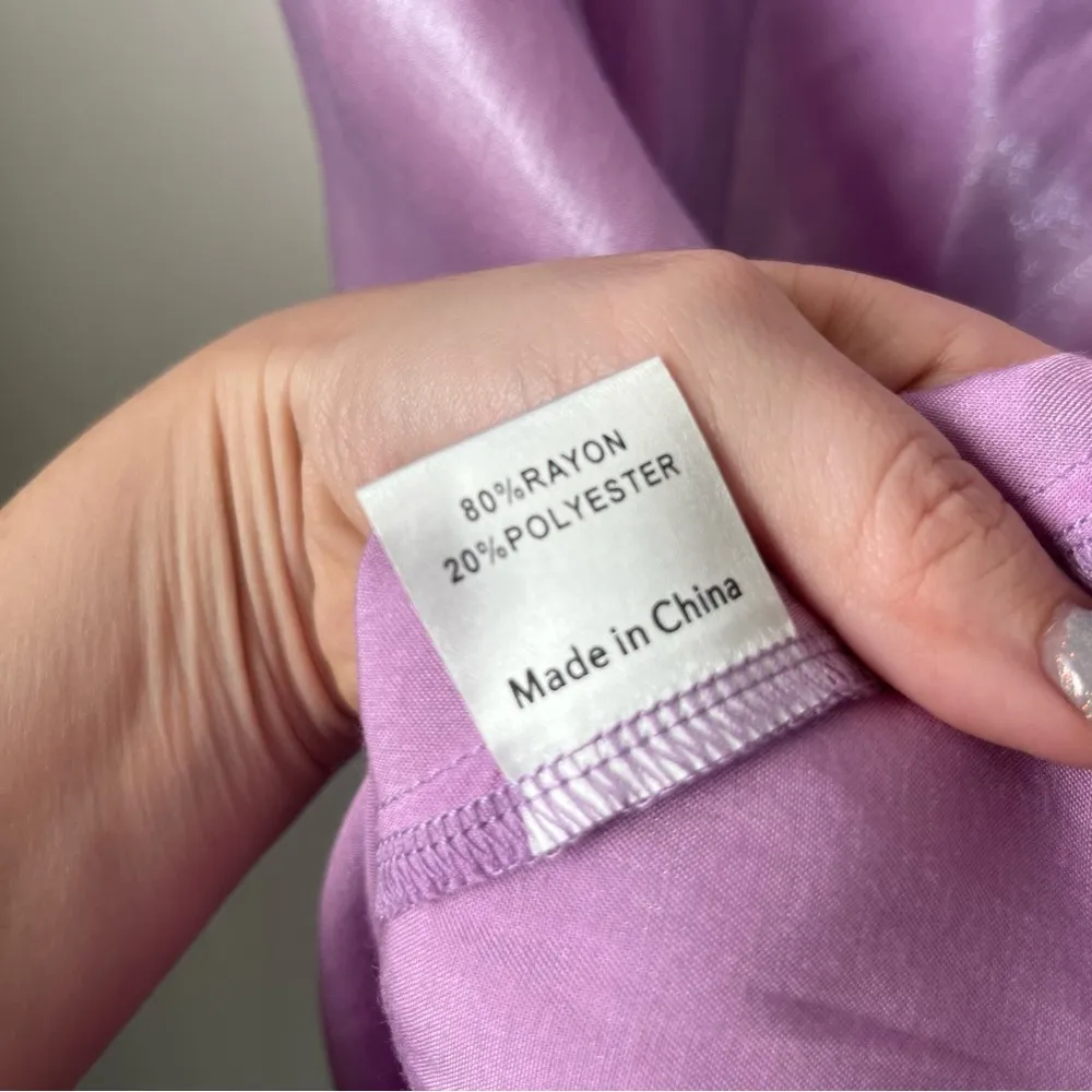 Violetta Purple Iridescent Mini Dress 8 - Image 9