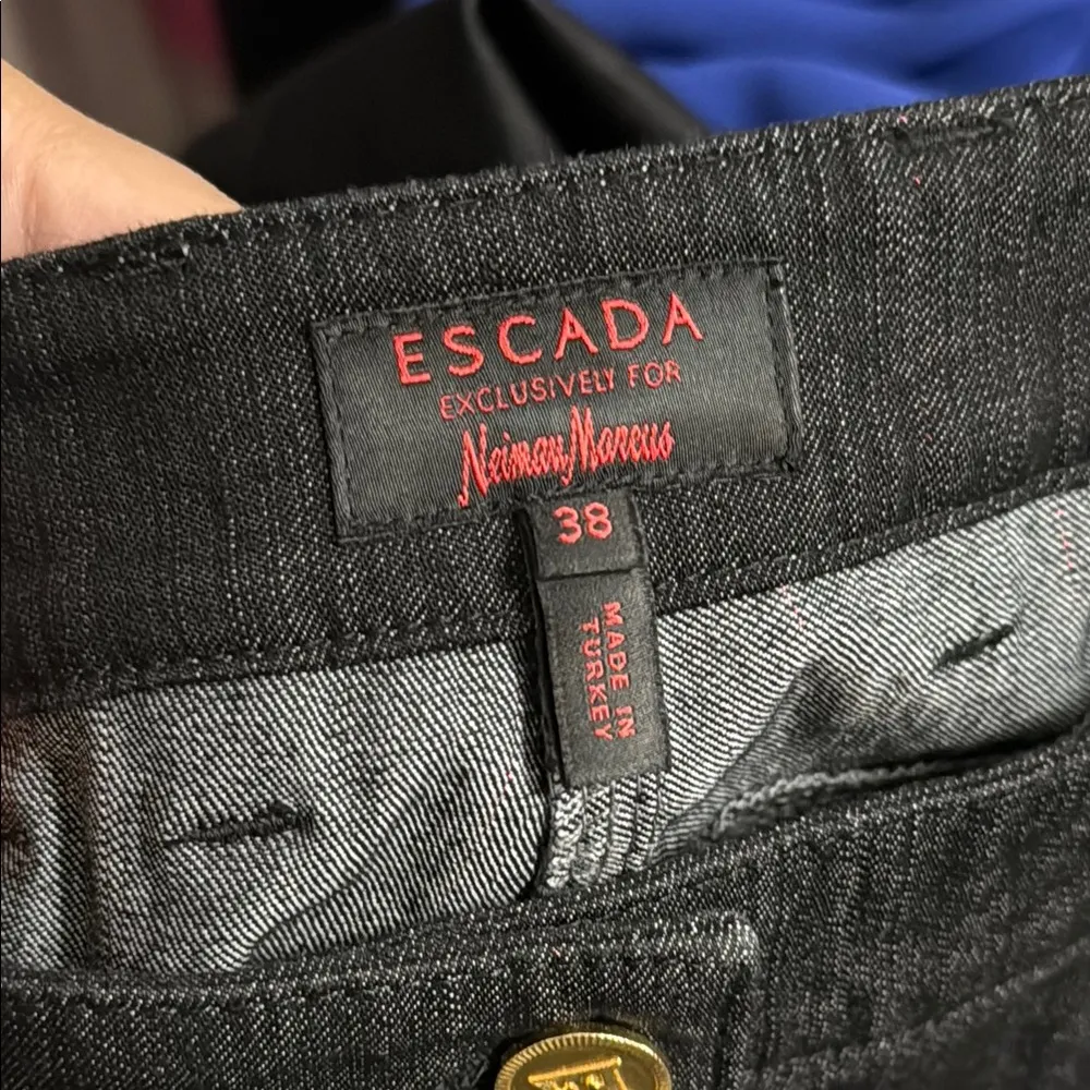 💖 Escada Y2K 2000s Black Jeans Size 8 - Image 7