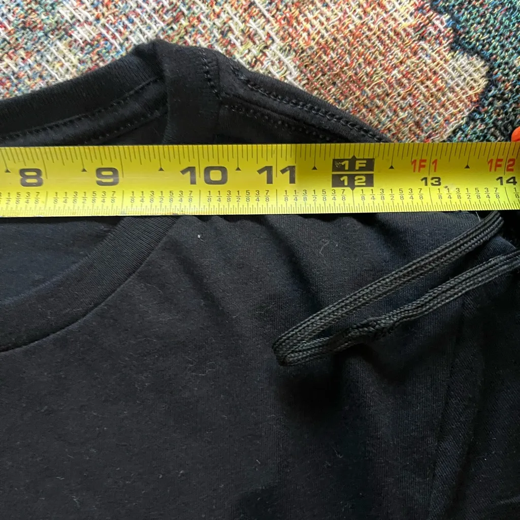 Bella Canvas Black Fitted Short Sleeve T-Shirt Classic SZ L Airlume Jersey - Image 9