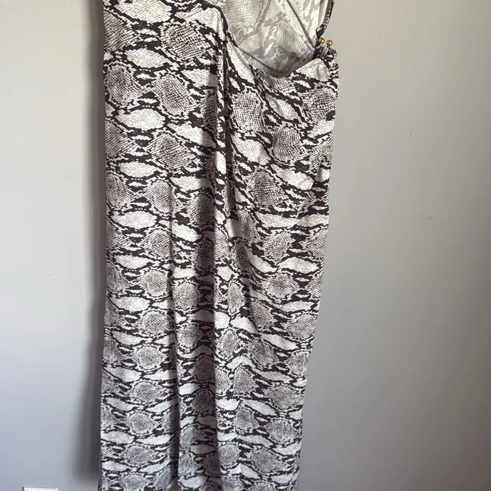 A.L.C. Beale Snakeskin Print Cutout Midi Dress 8 - Image 11