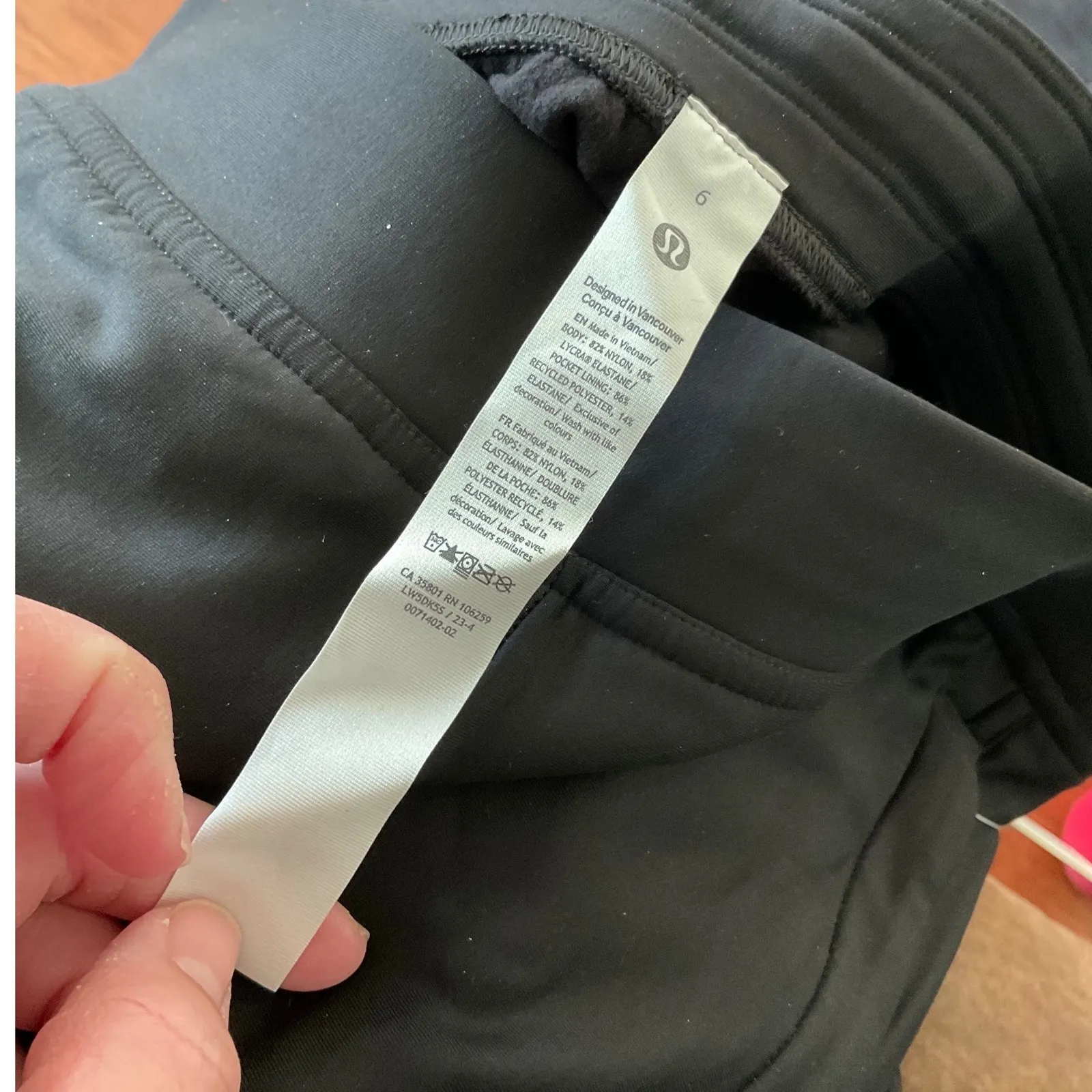 NWT Lululemon Adapted State HR Jogger TF Black Slim Fit High Rise Women Size 6 - Image 2