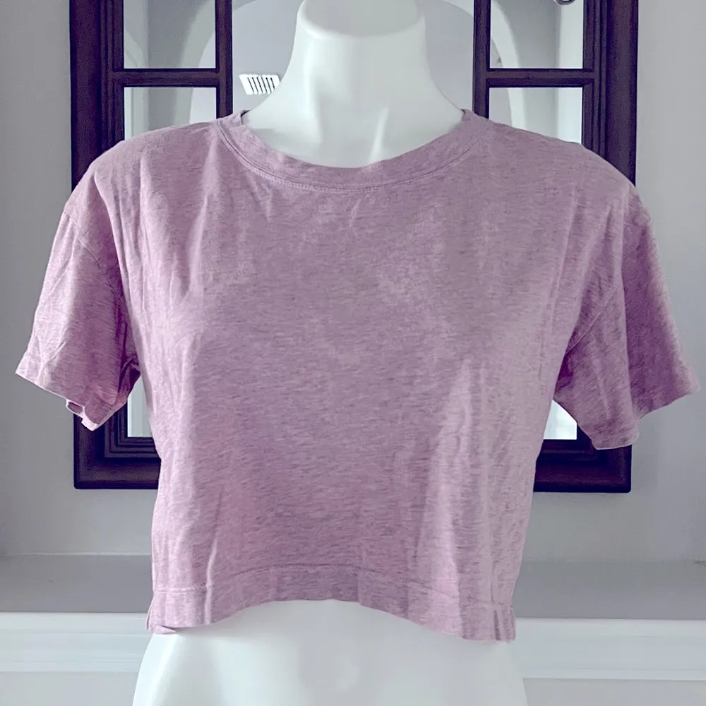 Sundown Rosemary 2-Piece Cropped Tee & Scrunchie Pink Heather Size XL NWT - Image 8
