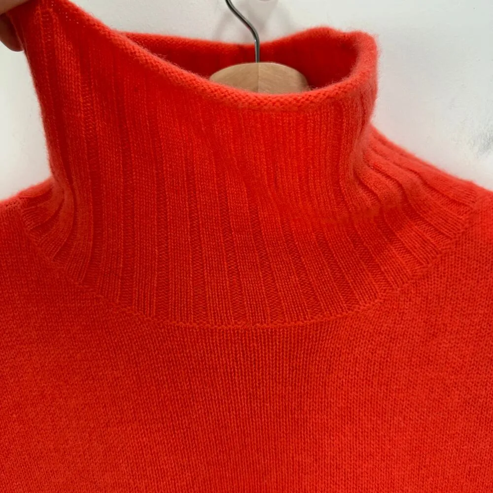 Charter Club Luxury Cashmere Mockneck Sweater Red Holiday Relaxed Boxy Medium - Image 4