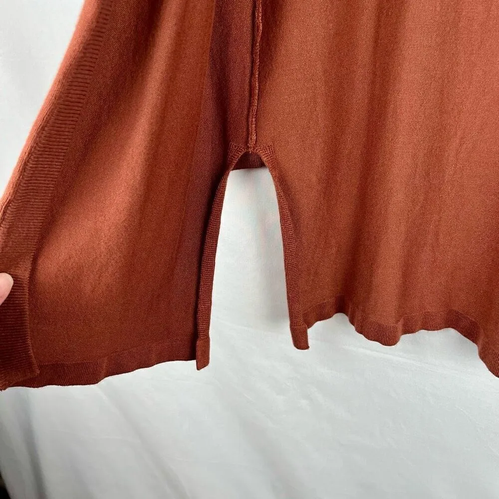 NWT Carreli Brown Open Front Long Sleeve Cardigan Medium - Image 4