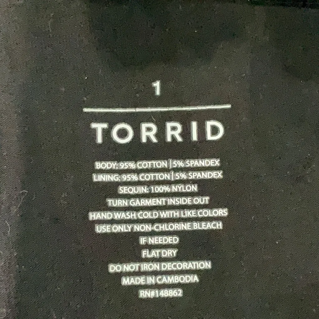 Torrid Full-Length Sequin Leggings Pull On Party Platinum Oil Slick Plus Size 1X - Image 8