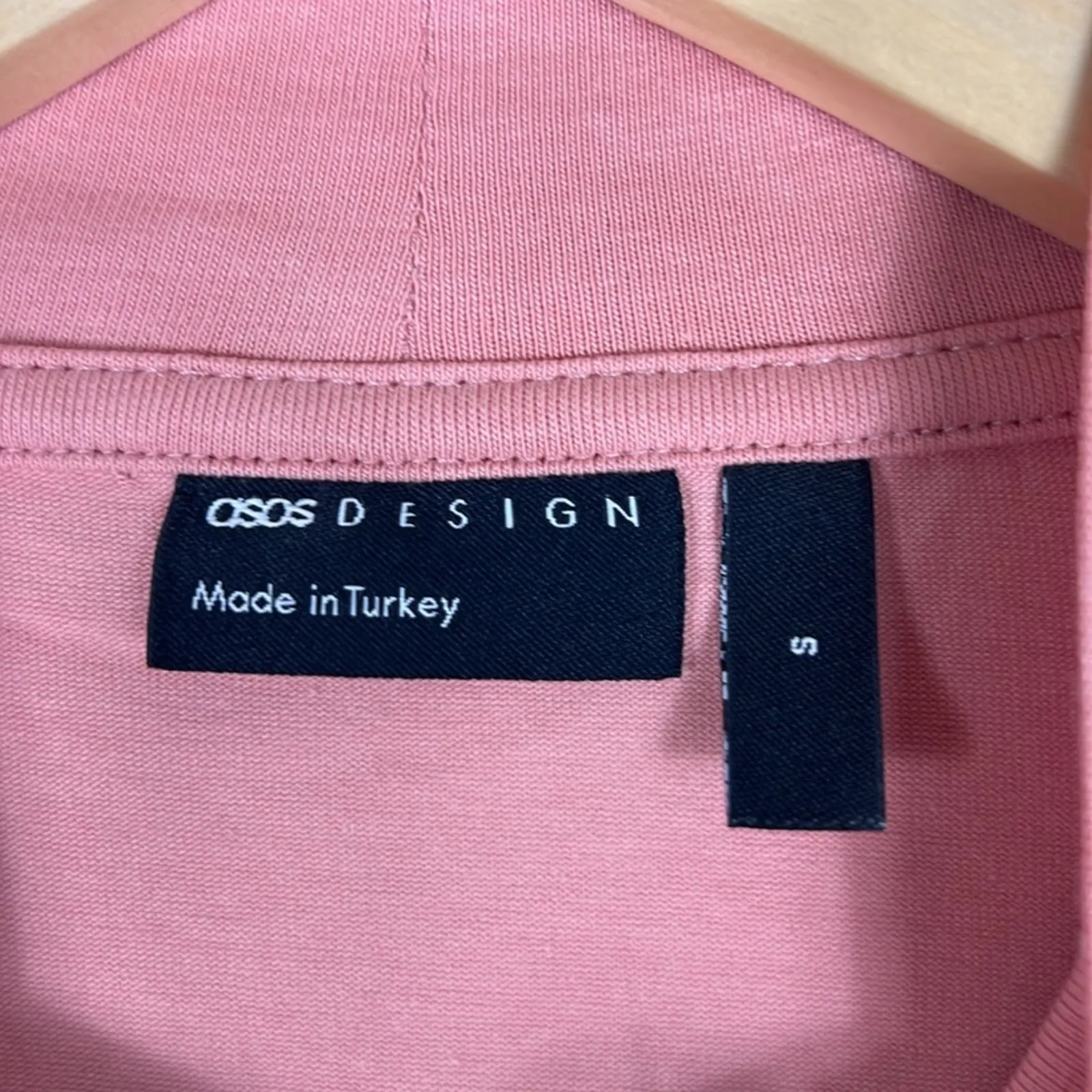 ASOS O-ring Cutout Top Womens S Pink Long Sleeve High Neck Y2K 90s Festival - Image 5