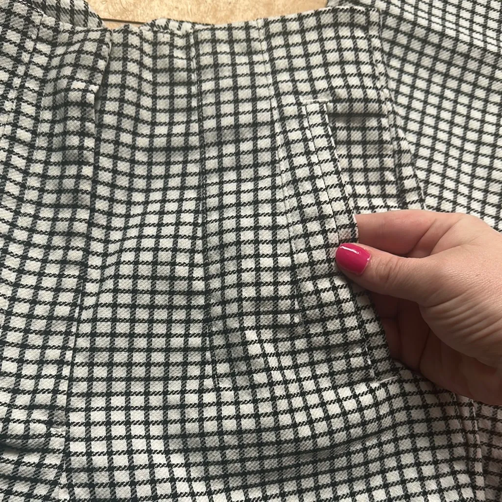 Zara Gingham Skinny High Waisted Pants‎ | XS - Image 4