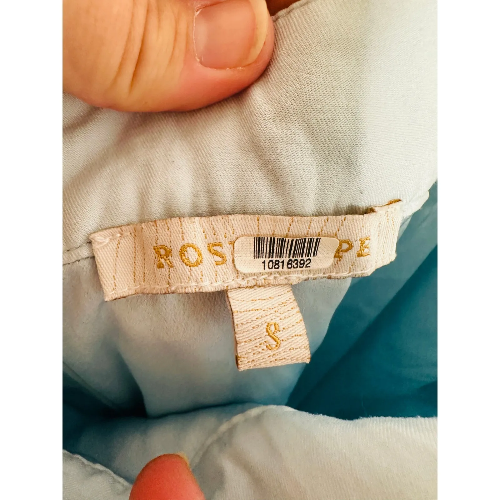 ROSIE POPE Blue Cloud Mia Maternity Ruffle Poppver Dress size Small - Image 5