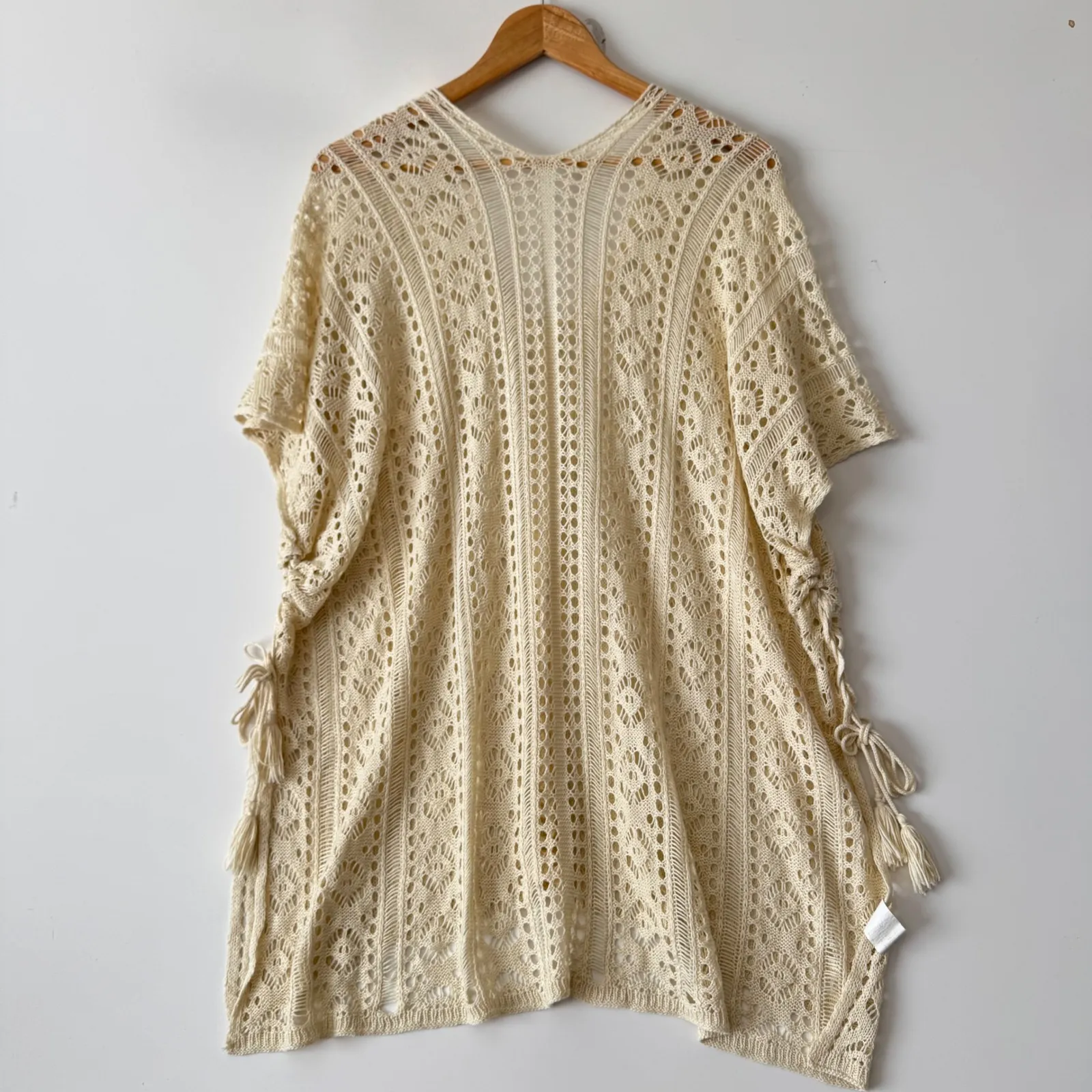 Crochet Knit Cover Up Women's V - Image 3
