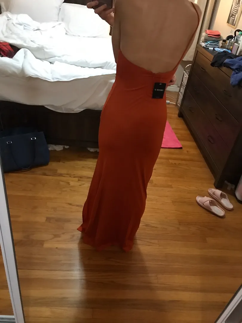 Forever 21 Orange Silk Maxi - Image 6