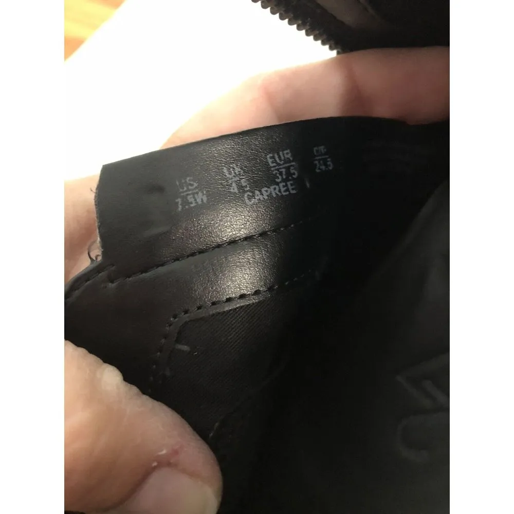 27 Edit Real Fur Cow Dyed‎ Hair Animal Print Ankle Boots Women's Size 7.5 Brown - Image 13