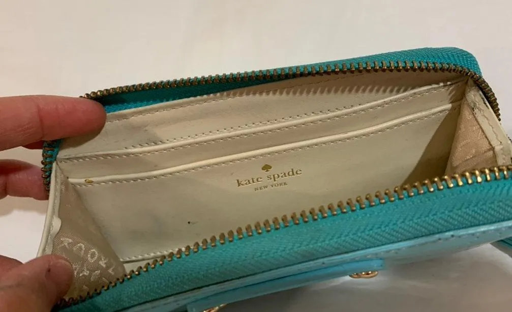 Kate Spade Blue Wallet - Image 4