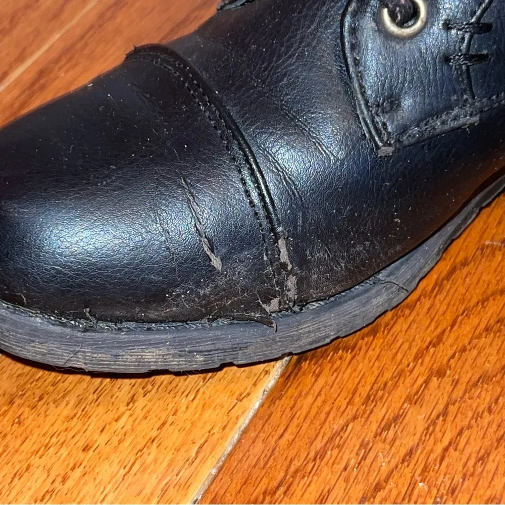 Bamboo Black Combat Boots - Image 4