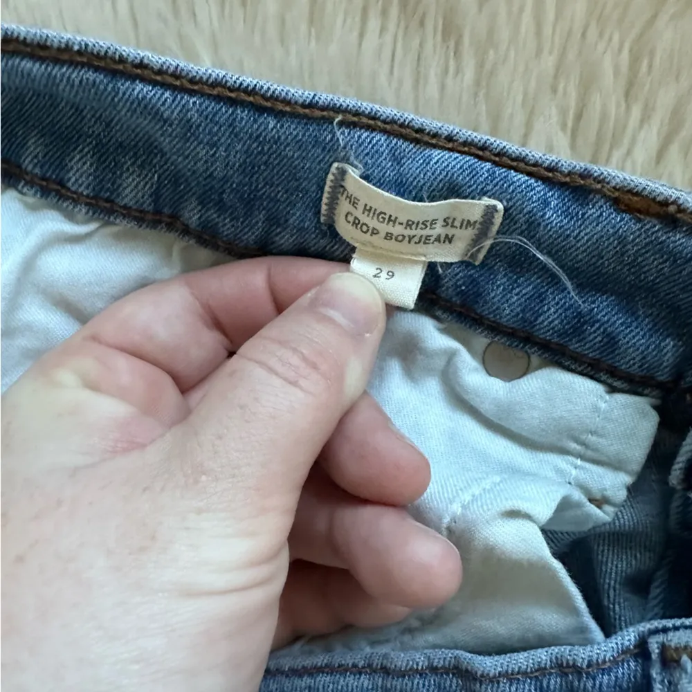 Madewell The High-Rise Slim Crop Boyjean in Elkhart Light Wash Size 29 - Image 9