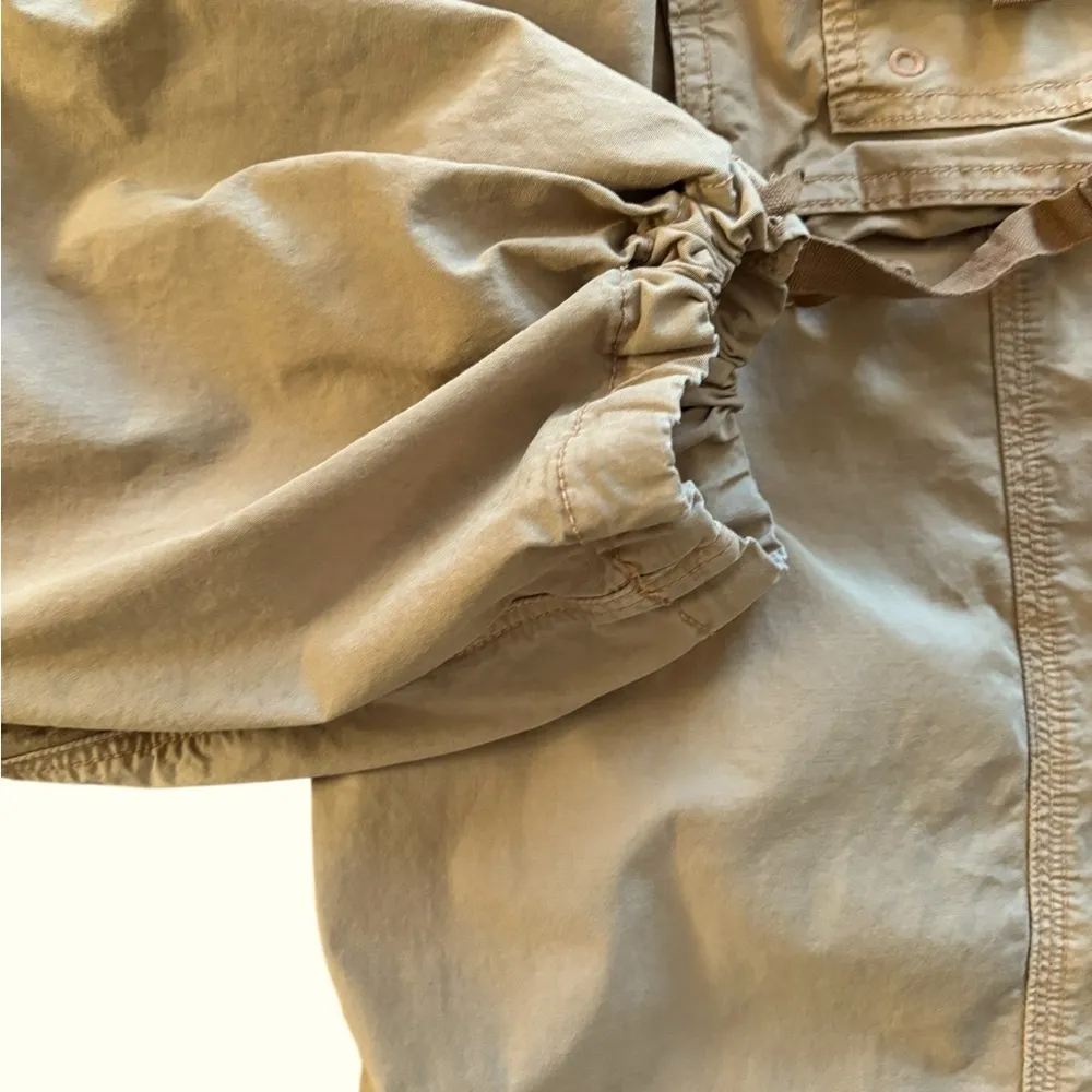 AE  Real Good Parachute Baggy Jogger Sz 8  Cargo Pockets Khaki - Image 5