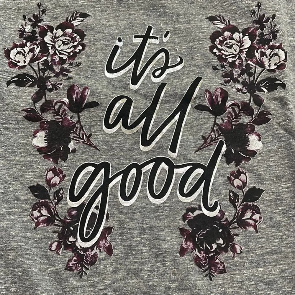 Lane Bryant Graphic Print Long Sleeve Mesh Trim Tee Shirt Womens Plus 18/20 - Image 2