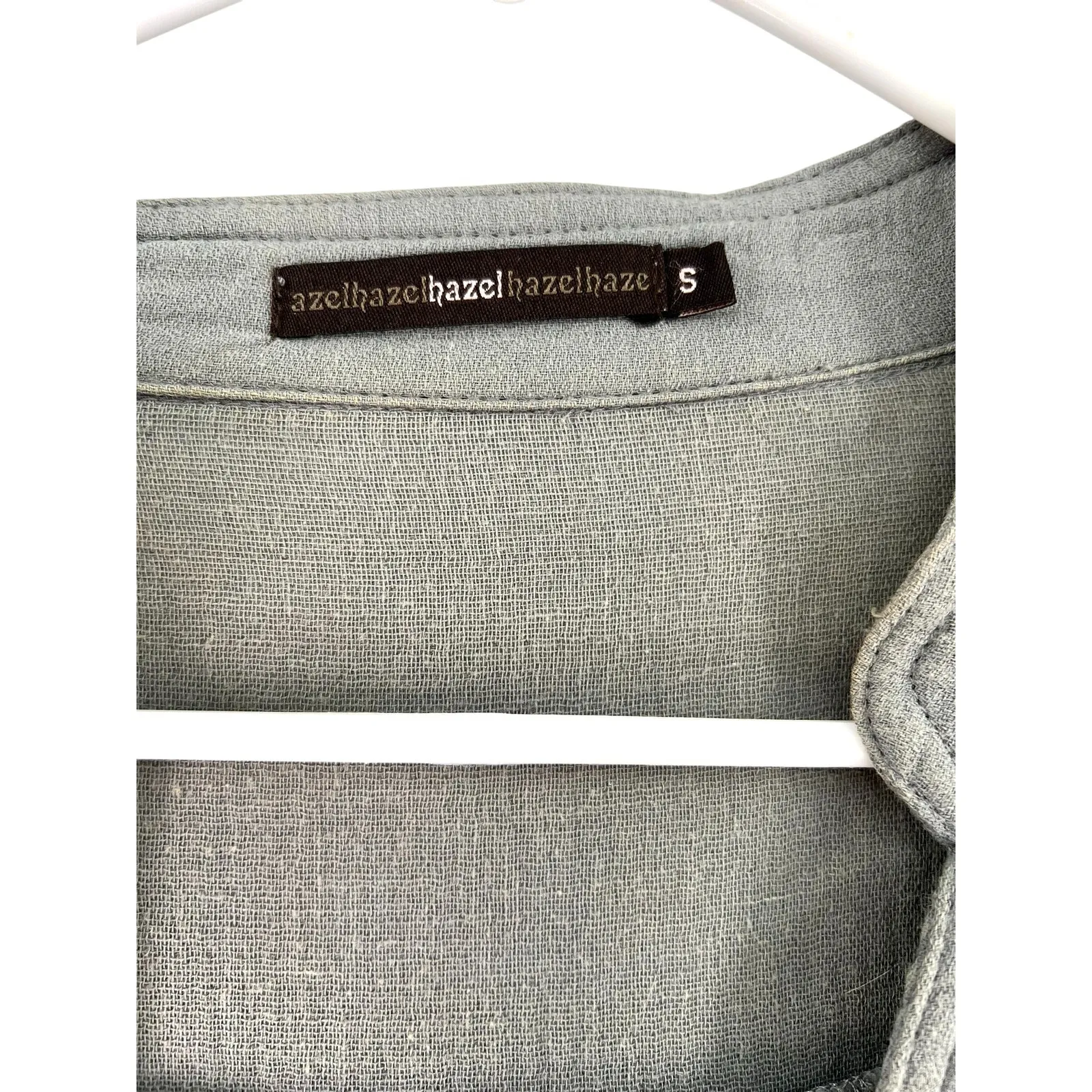 Azel Hazel hazel Anthroplogie SDress Cottage Core Eyelet Embroidered Shirt - Image 6