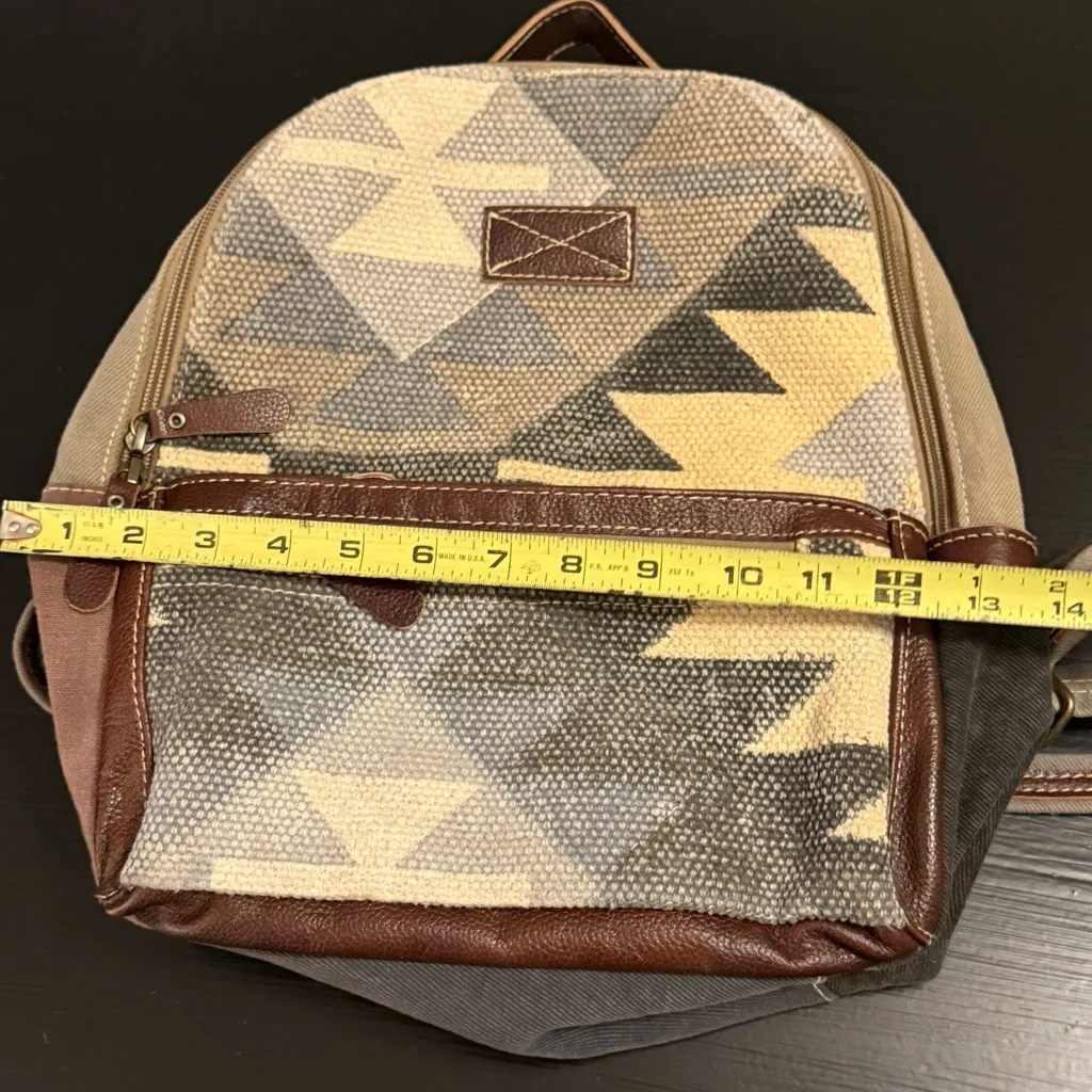 Myra Bag mini backpack Geometric Patterned Backpack - Image 3