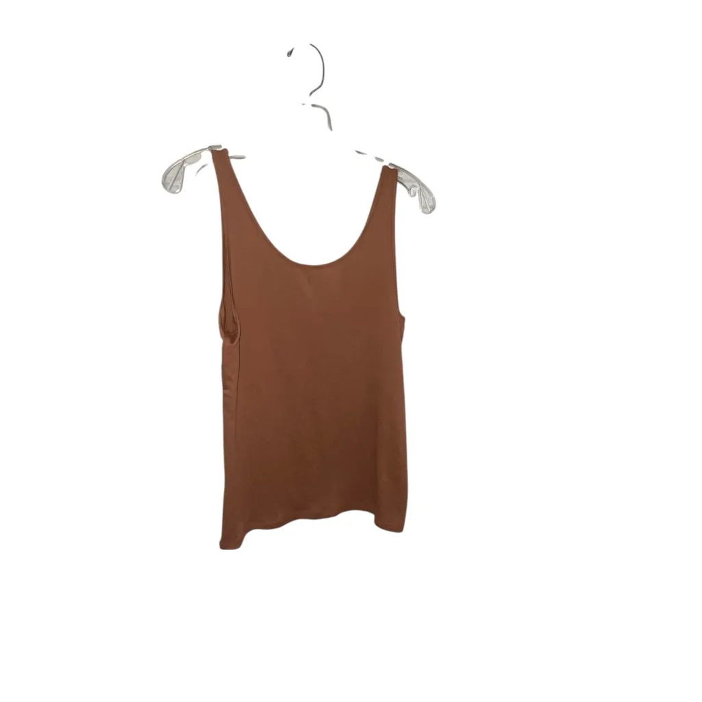 New A New Day Target Rust Brown Basics Ribbed Tee & Tank Top Bundle Fall classic - Image 9
