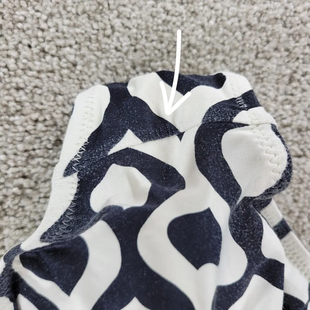 Trina Turk Balboa One Piece Womens Multicolor Tie Neck Swim Bandeau - Image 11