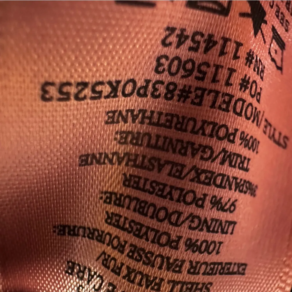 Faux Leather & Fleece Bomber Jacket XL - Image 11