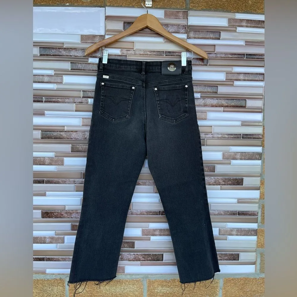 Versace Jeans Couture cropped jeans size 26 Black - Image 6