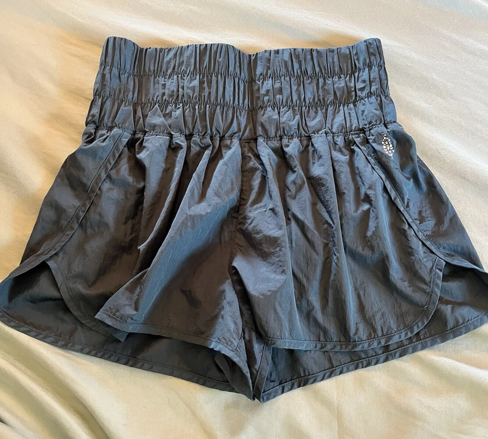 FP Movement Womens High Rise Elastic Waist Athletic Shorts Blue Green Size L Size L - Image 1