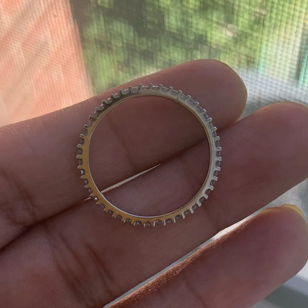 14kt White Gold 1/2 Carat Eternity Band - Image 8