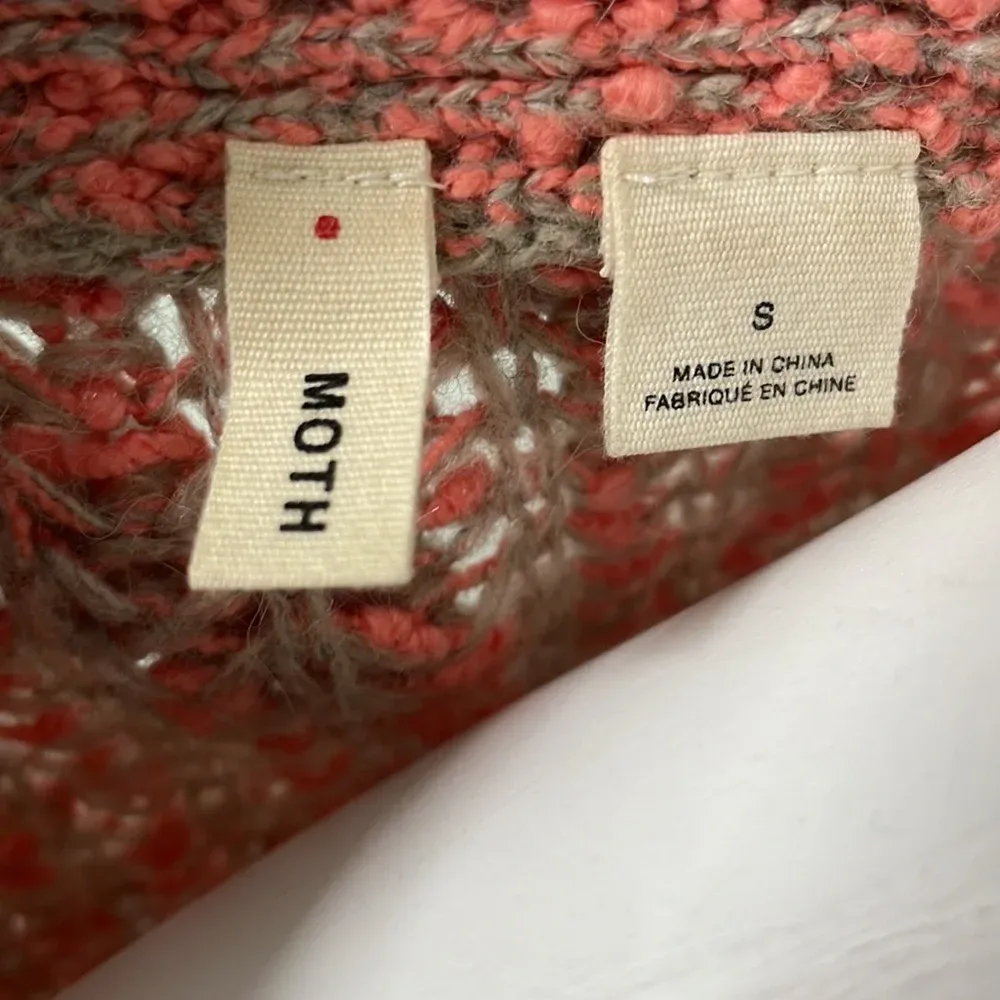 ANTHROPOLOGIE Moth Knit Sweater with Zipper Detail - Image 6