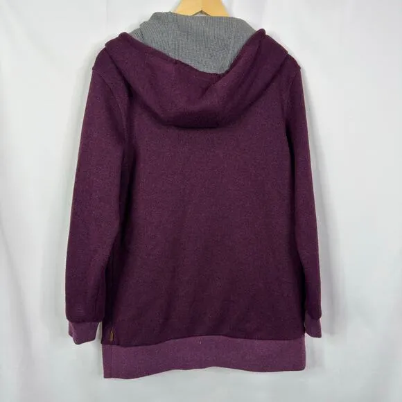 Burton‎ Minxy Full-Zip Fleece Berry Hoodie Womens SIze M - Image 10