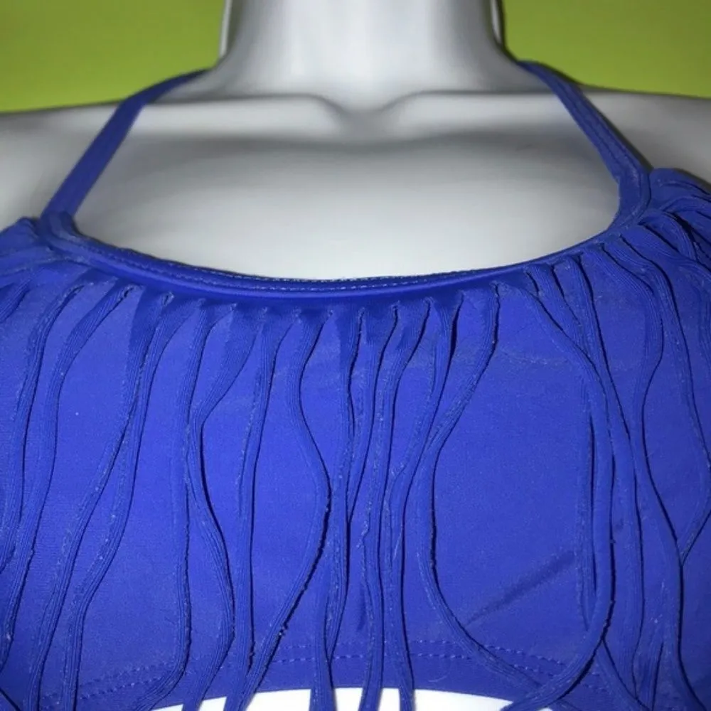 Fringe Bikini Top‎ Blue Size M - Image 2