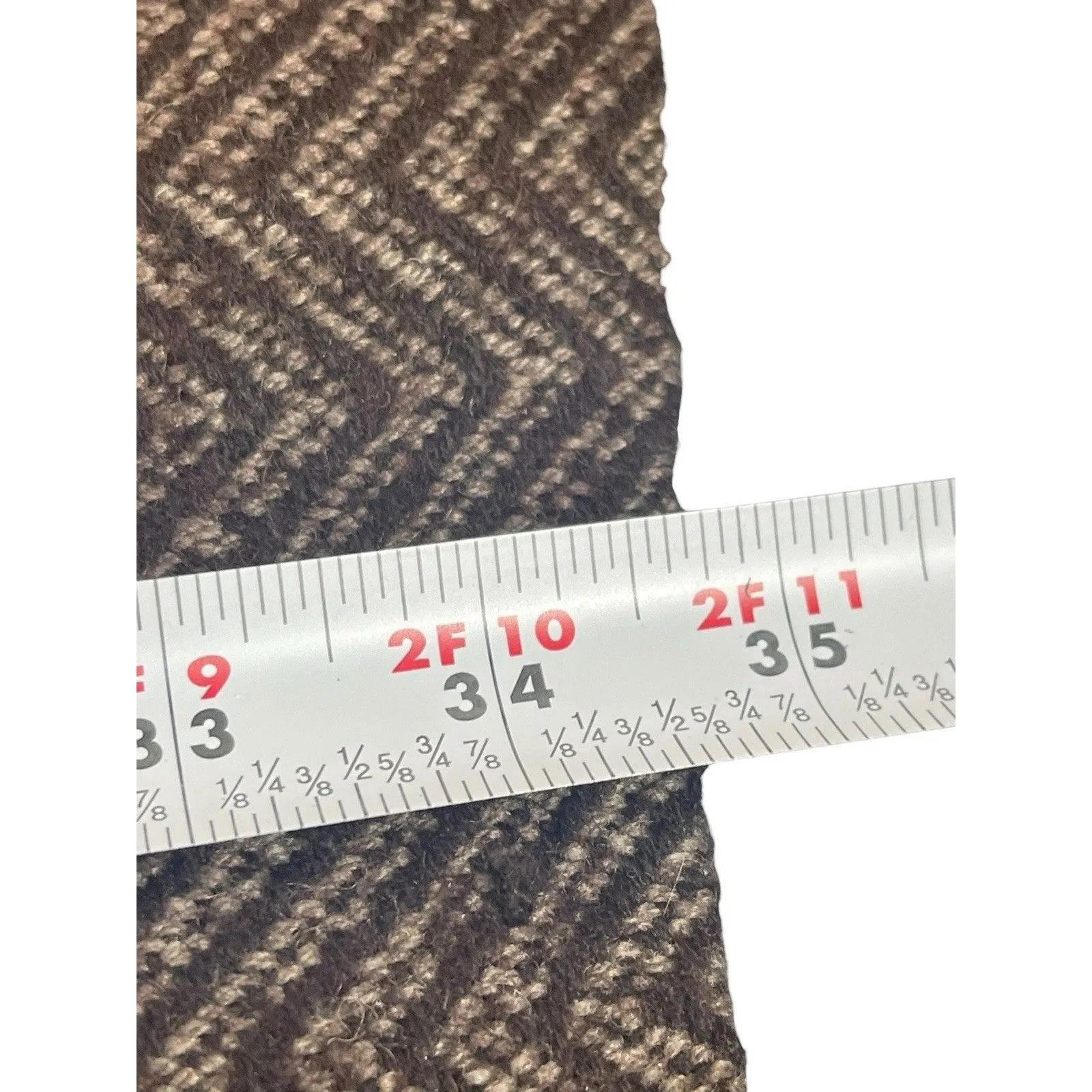 Via Women’s 0P Petite Brown Herringbone Wool Blend Fit & Flare Peacoat Button - Image 6