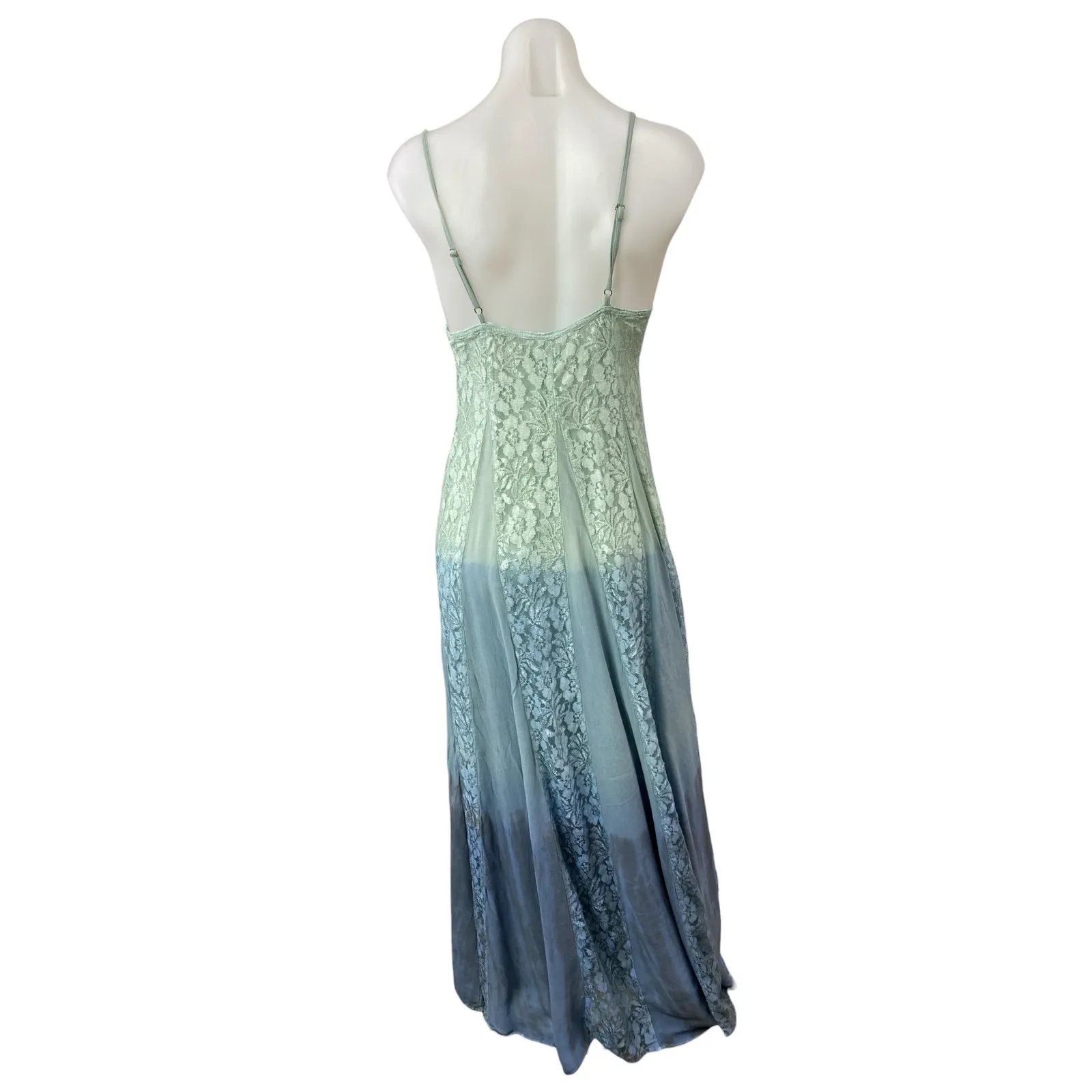 Kimchi Blue Womens Ombre Floral Lace Sleeveless V-Neck Maxi A Line Tank Dress 4 - Image 2