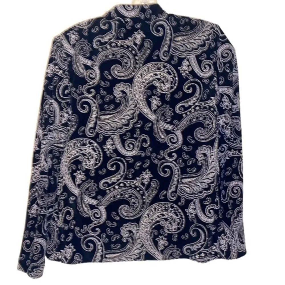 XScape NWT  2-Pc Set Silver glitter sparkle jacket shell - Image 5