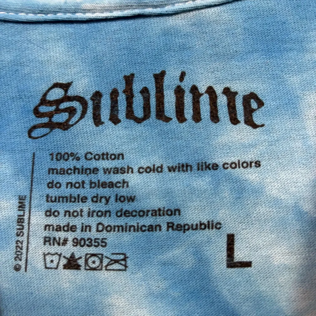 Sublime 40oz to Freedom Rock Band Tie Dye T-Shirt Size Large - Image 4