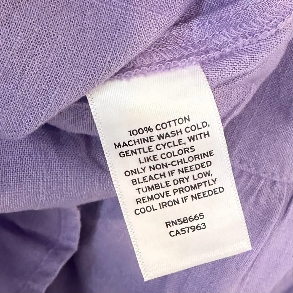 NWT Abound Purple Sleeveless V-Neck Ruffle Hem Tank Top - Size: XXS - Image 4